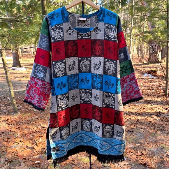 90s Krishaa Indian Kashmiri Tunic Dress Size XL - Picture 16 of 16